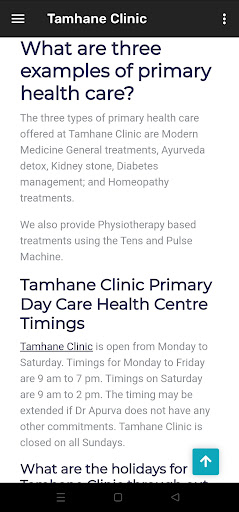 Tamhane Clinic Screenshot 3 - AppWisp.com