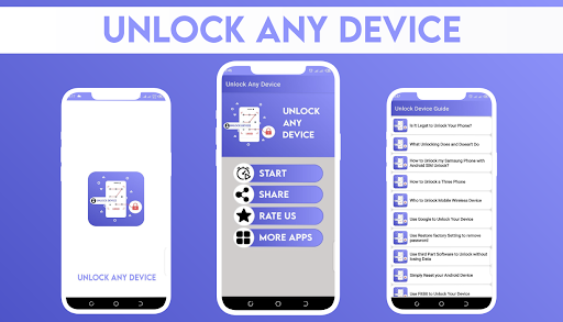 Android application Unlock Any Device Info screenshort