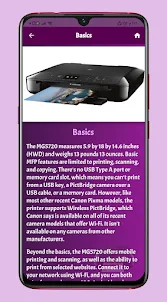Canon Pixma MG Inkjet guide