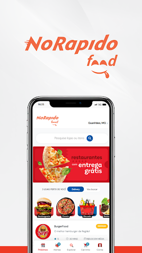 Android application NoRapido Food Lojista screenshort