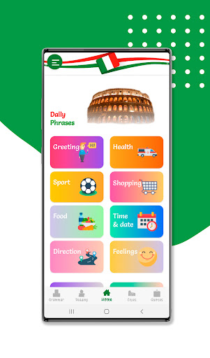 Android application Italian Language - Phrases screenshort