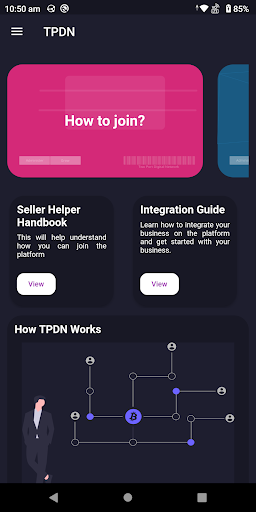 Android application TPDN(Two Port Digital Network) screenshort