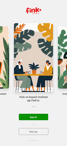 Android application Fink Kurye screenshort