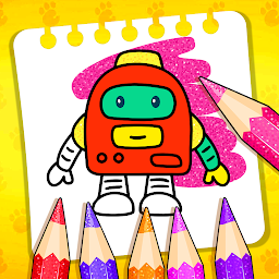 Robot Glitter Coloring Book Mod Apk