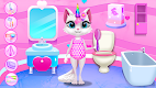 screenshot of Kitty Kate Unicorn Daily Care