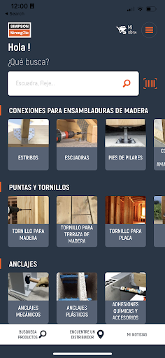 Android application Simpson Strong-Tie España screenshort
