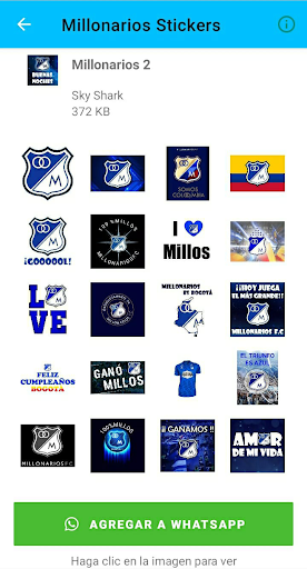 Millonarios Stickers Screen 2