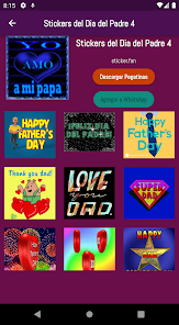 Screenshot 11 Stickers del Dia del Padre android