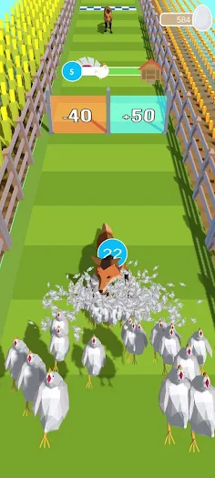 Chicken vs Fox: 3D Ranner - Screenshot 3