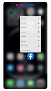 OS14 Launcher, Control Center, App Library i OS14 Screenshot