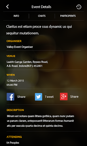 Event Organizer -  Mobile Application
