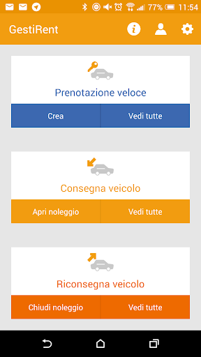 Android application GestiRent screenshort