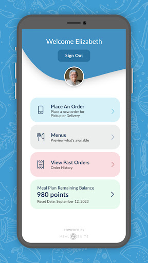 MealSuite Portal Screen 2