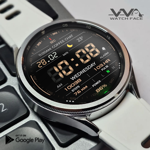 Android application VVA69 Minimal style Watch face screenshort