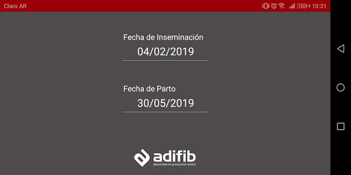 Calculador de Parto adifib Screen 2