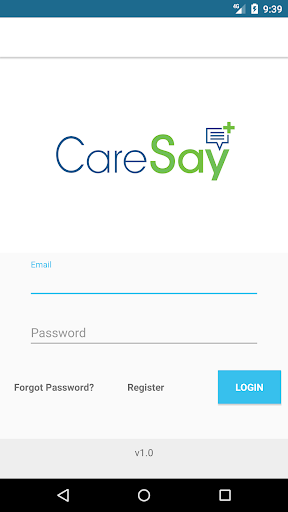 Android application CareSay screenshort