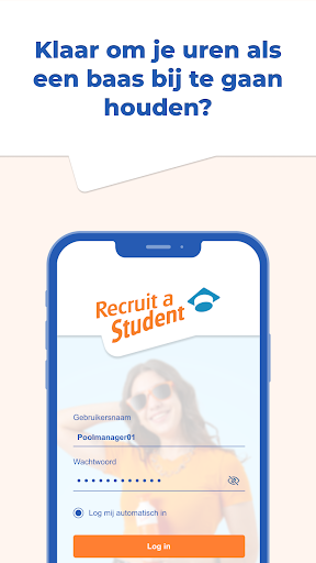 Android application Recruit a Student screenshort