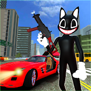 Scary Cartoon Cat Horror Game : Gangster Cat Mod  Icon