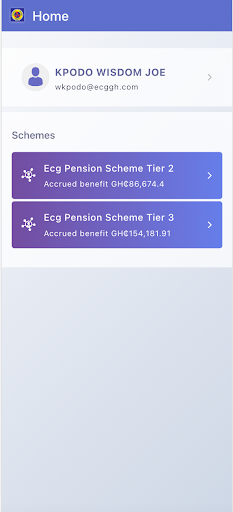 ECG Pension Schemes Screen 2