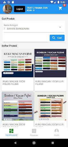 Android application Coin Bangunan screenshort