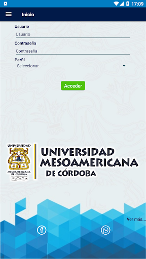 Android application UMACOR móvil screenshort