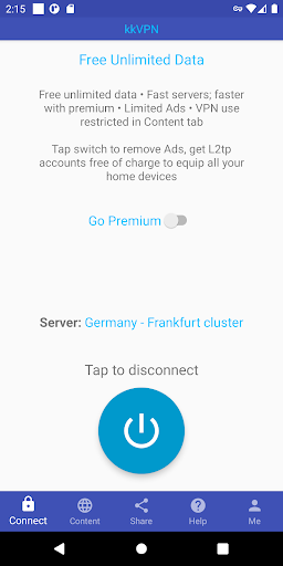Android application kkVPN screenshort