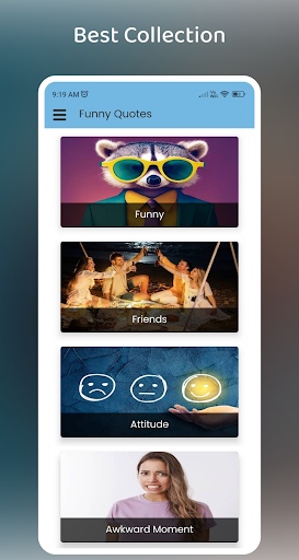 Android application GiggleQuotes : funny message screenshort