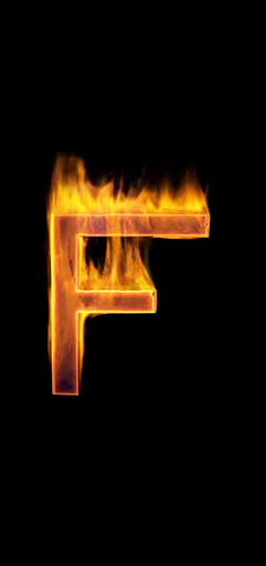 Fire Letter F Live Wallpaper Screen 3