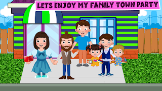 My Family Town Playhouse Party - Screenshot 1