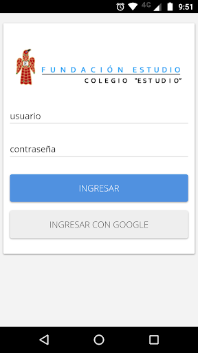 Android application Colegio Estudio screenshort