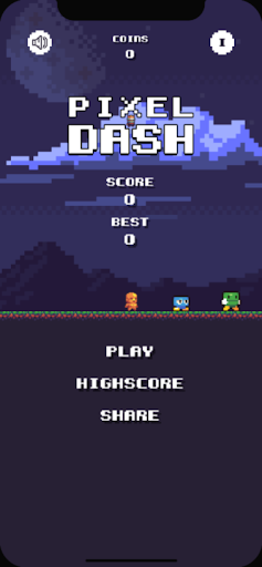 Pixel Dash Art Screen 2