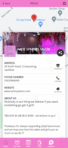 Katie Sparkes App Screen 3