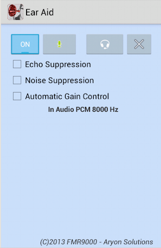 Android application Ear Aid screenshort