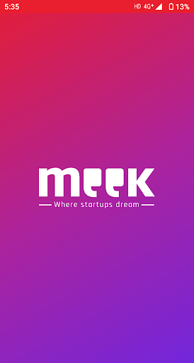 Android application Meek - Social Business Network screenshort