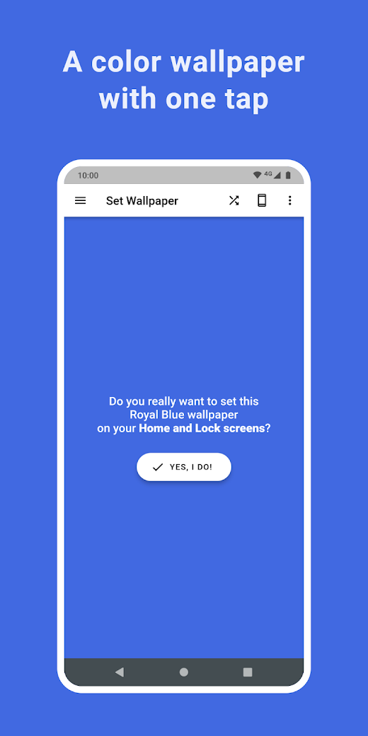 Android application RGB Color Wallpaper Pro screenshot