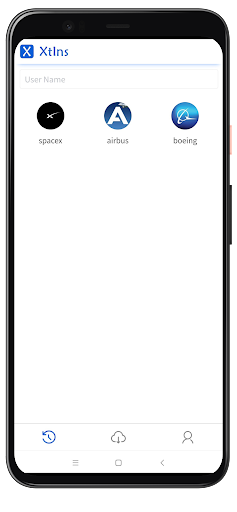 Android application XtIns screenshort