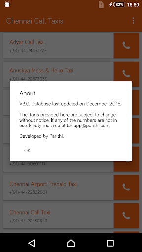 Chennai Call Taxis Screen 2