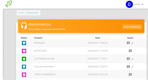 livenet - central do cliente Screen 3
