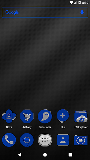 Android application Blue Icon Pack screenshort