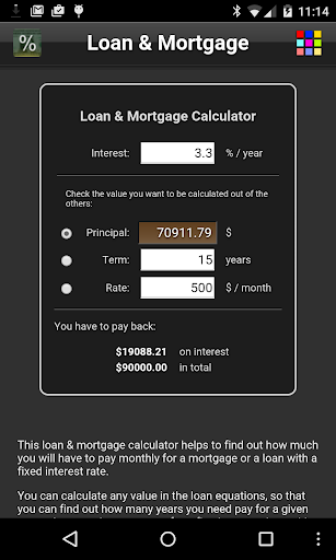 Loan & Mortgage Lite Screen 3