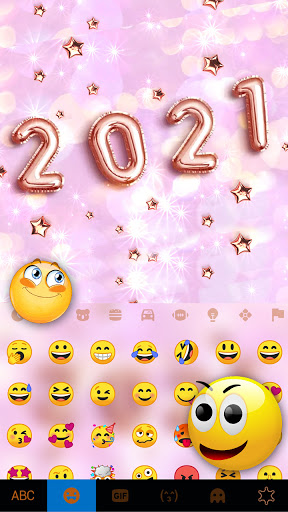 Happy 2021 Keyboard Background Screen 3