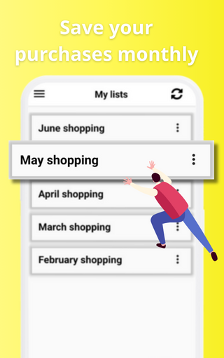 ListaX: Shopping List Screen 2
