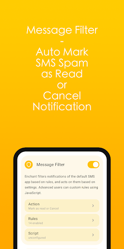Android application Enchant Pro - Spam Text Filter screenshort