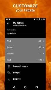 Tabata HIIT. APK MOD hẹn giờ ngắt quãng (Mở khóa Premium) 4