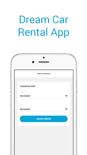 Android application Dream Car Rental screenshort