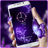 Butterfly gleam purple theme icon