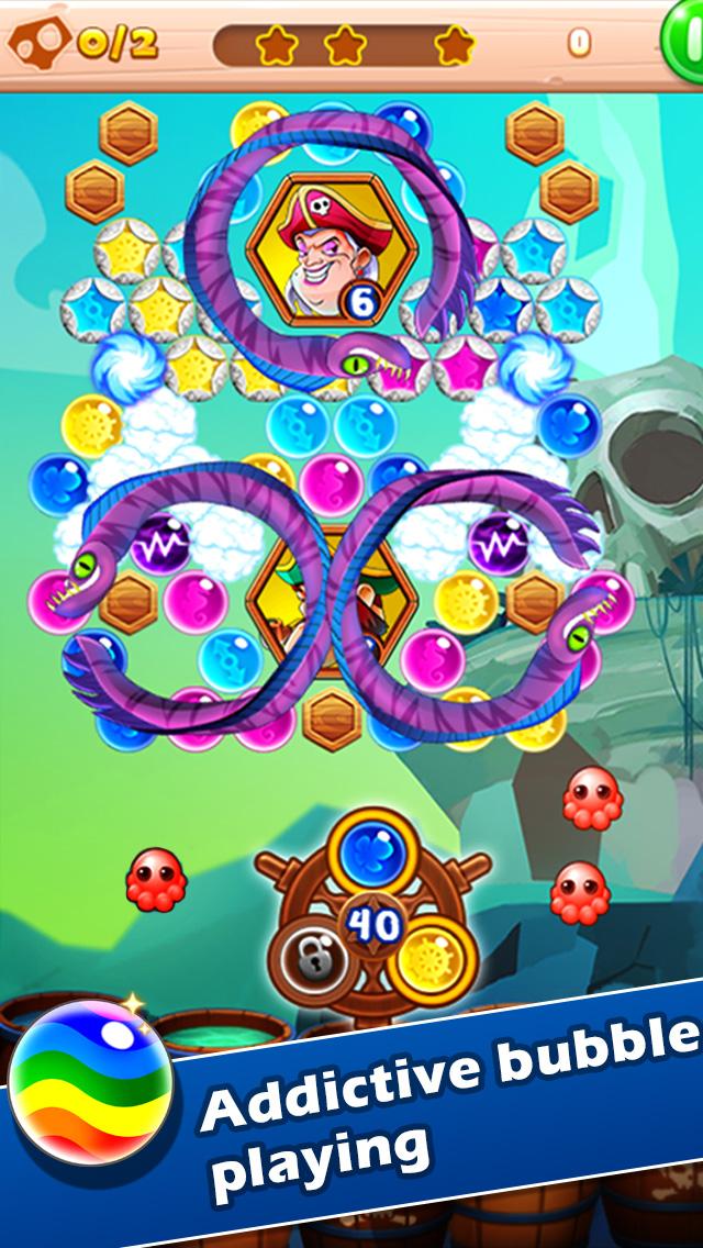 Android application Bubble Pirates :Bubble Shooter screenshort