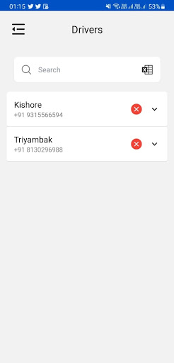 Android application Fleet Ops screenshort
