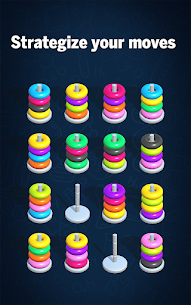 Hoop Sort Puzzle: Color Ring MOD (Free Rewards) 5