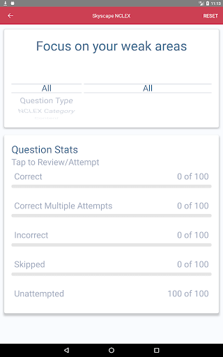 Screenshot of Skyscape NCLEX RN